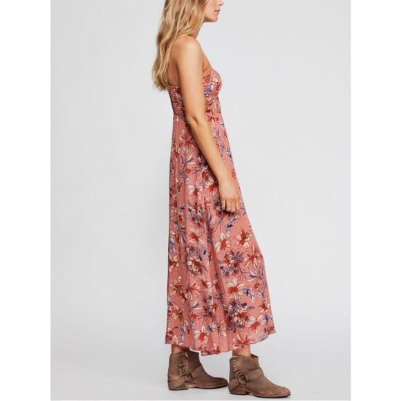 Free People Intimately Free One Step Ahead Maxi Slip / Sunset Combo Womens XS - Picture 4 of 11